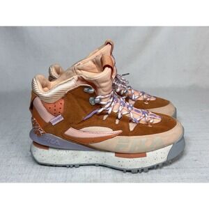 Womens Size 10 Fila Renno Multi Trekking Orange Suede Lifestyle Sneakers